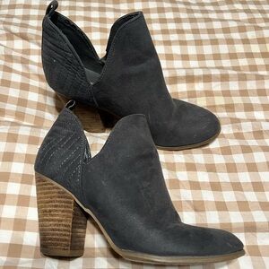 Charcoal ankle booties